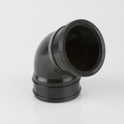 Soil 110Mm 112.5 Deg Offset Bend Black (BS408B) (10)