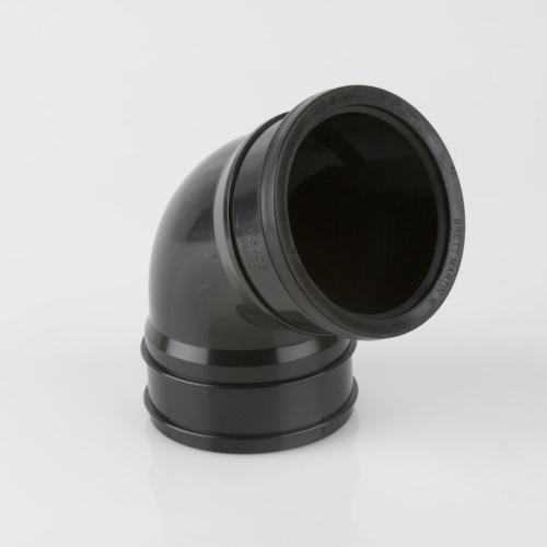 Soil 110Mm 112.5 Deg Offset Bend Black (BS408B) (10)