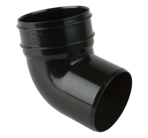 Soil 110Mm 112.5 Deg Top Offset Bend Black (BS409B) (10)