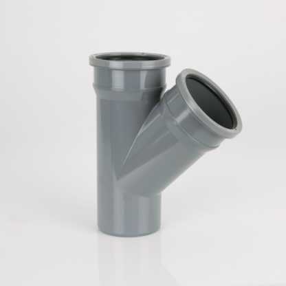 Soil 110Mm 135 Deg D/Socket Branch W/out Bosses Black (BS419B) (5)