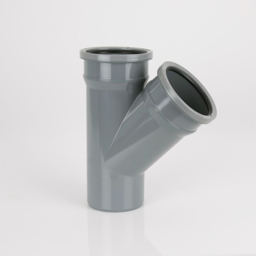 Soil 110Mm 135° D/Socket Branch W/out Bosses Black (BS419B) (5)
