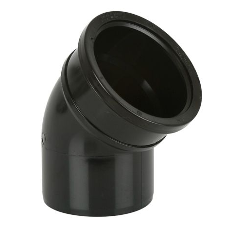 Soil 110Mm 135° D/P S/S Bend Black (BS422B) (15)