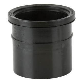 Soil 110Mm S/S Pipe Connector Black (BS432B) (20)