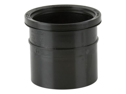 Soil 110Mm S/S Pipe Connector Black (BS432B) (20)
