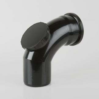 Soil 110Mm 92.5° Access Bend Black (BS436B)