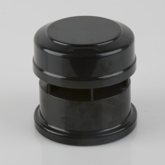 Soil 110Mm/82.4Mm Air Admitt. Valve Black (BS487B)