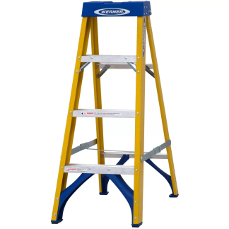 4 Tread Fibreglass Heavy Duty Trade Stepladder