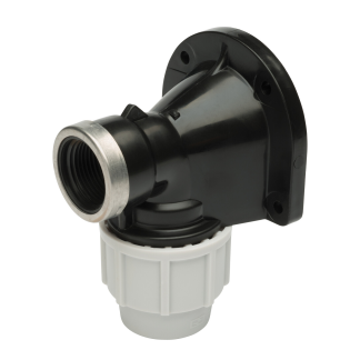 Plasson Wall Plate Elbow (PP) 25 x 3/4"