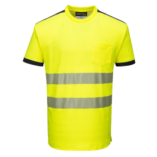 HI-VIS Short Sleeve T-Shirt (YELLOW) LARGE
