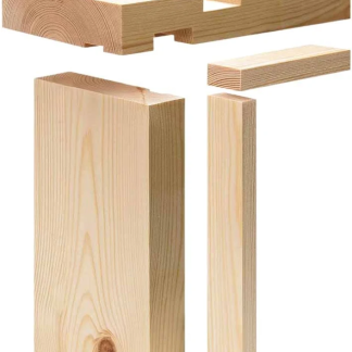 Door Lining Set 32x138mm  (Whitewood) (finished 27x132mm) Inc stops for 6'6"x2'6"/2'9" doors (48)