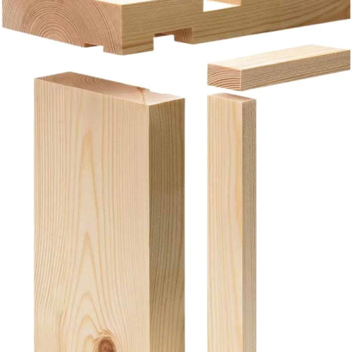 Door Lining Set 32x138mm (Whitewood) (finished 27x132mm) Inc stops for 6'6"x2'6"/2'9" doors (48)