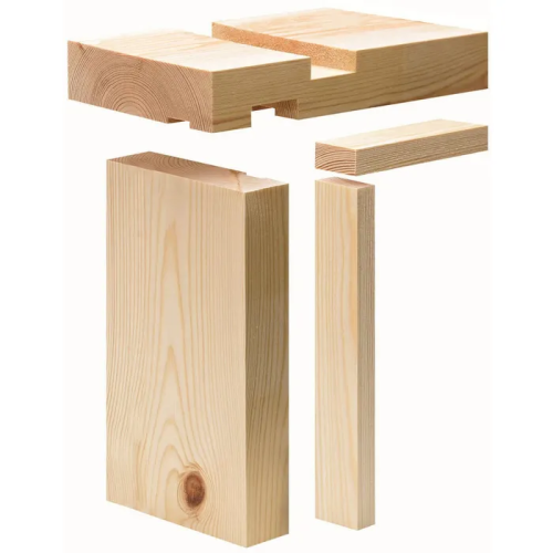 Door Lining Set 32x115mm (Whitewood) (finished 27x106mm) Inc stops for 6'6"x2'6"/2'9" doors (48)
