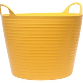 FAI/FULL H/D POLYETHYLENE FLEX TUB 42L YELLOW - FAIFLEX42Y