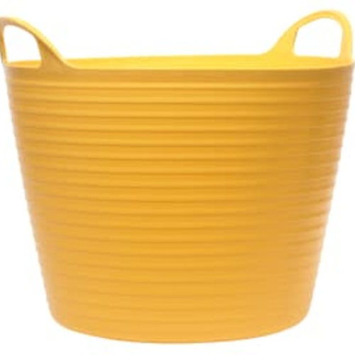 FAI/FULL H/D POLYETHYLENE FLEX TUB 42L YELLOW - FAIFLEX42Y