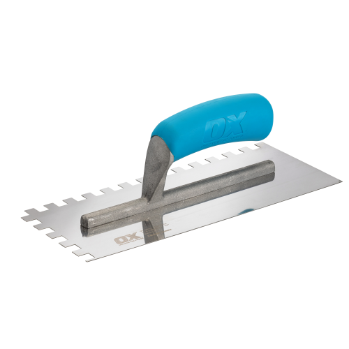 OX Trade Notched Stainless Steel Trowel - 10mm - (OX-T535710)