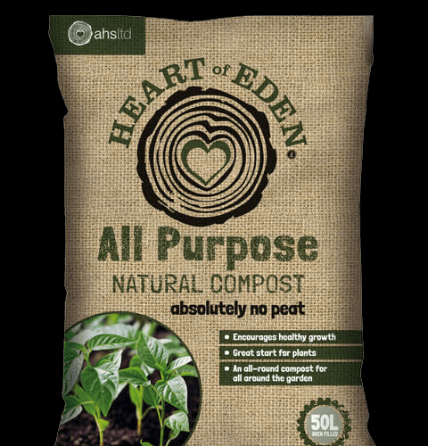 Multi Purpose Compost - Peat Free (50 litre bag) Heart Of Eden (60)