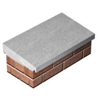 18" (460x915mm) Straight Once Weathered Coping (COP226) (10)