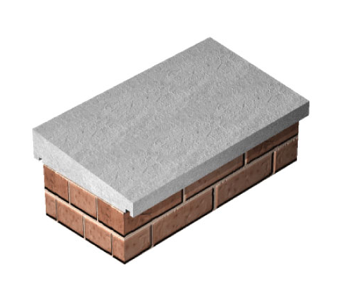 18" (460x915mm) Straight Once Weathered Coping (COP226) (10)