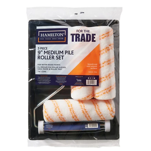 9" 5PIECE Roller Set (10) Hamilton FTT