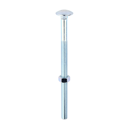 Carriage Bolt & Hex Nut - BZP M12 x 200 (10 PCS/Box)