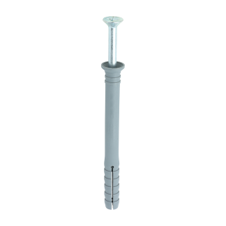 6.0 x 40 Nylon Hammer Fixing - Zinc (135 PCS)