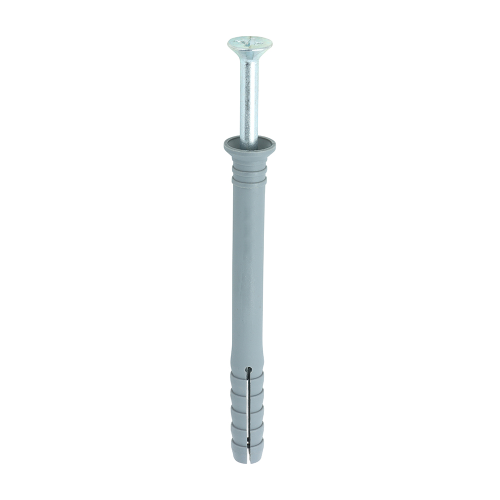 6.0 x 80 Nylon Hammer Fixing - Zinc (80 PCS)