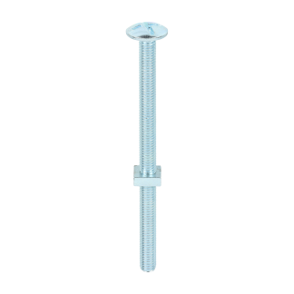 Roofing Bolt & SQ Nut - BZP M8 x 120 (50 PCS/Box)