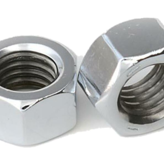 M10 BZP Hexagon Full Nuts (10)