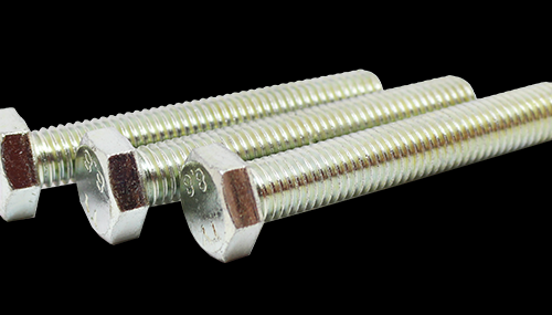 M8x100mm BZP Hex Hd Set Screws (100)