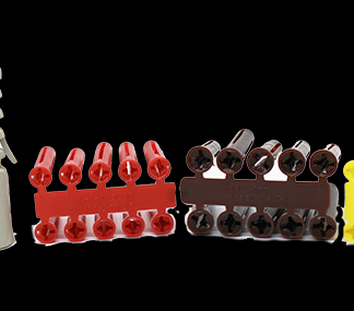 Brown Plastic Expansion Plugs (100)