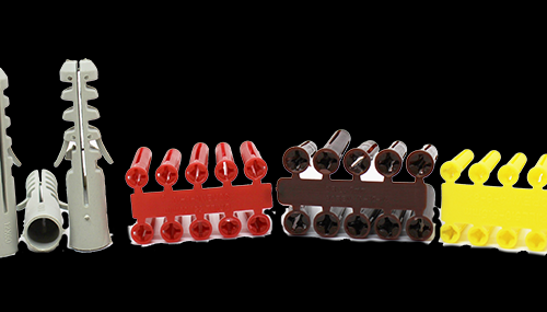 Brown Plastic Expansion Plugs (100)