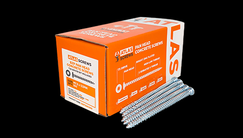 60X6.0Mmm Atlas LW Pan Head Concrete Screw (100)
