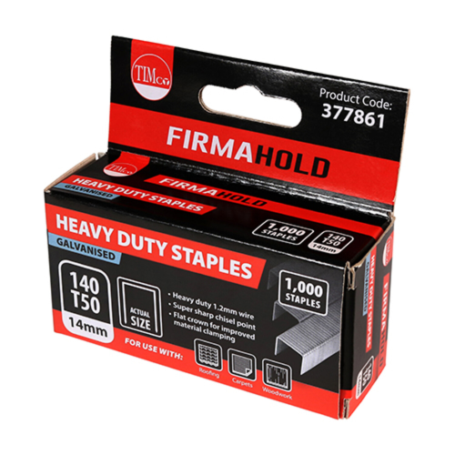 377627 - Staples HD Chisel GALV 14mm (1000)