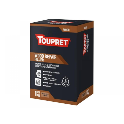Toupret Wood Repair Filler (Natural Wood, Quick Drying, Int/Ext.) 1kg (8)