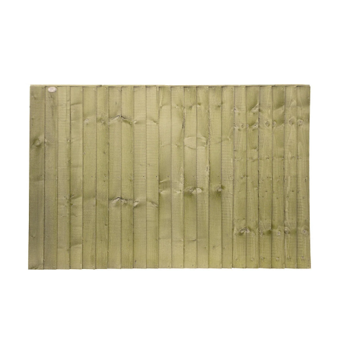 Grange Featheredge Fencing Panel 1.2m Pressure treated Green (14)