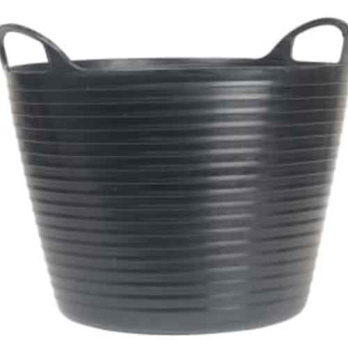 FAI/FULL H/D POLYETHYLENE FLEX TUB 15L BLACK - FAIFLEX15B