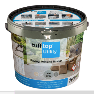 Tufftop Utility Jointing Mortar Dark Grey 12kg Tub (48)